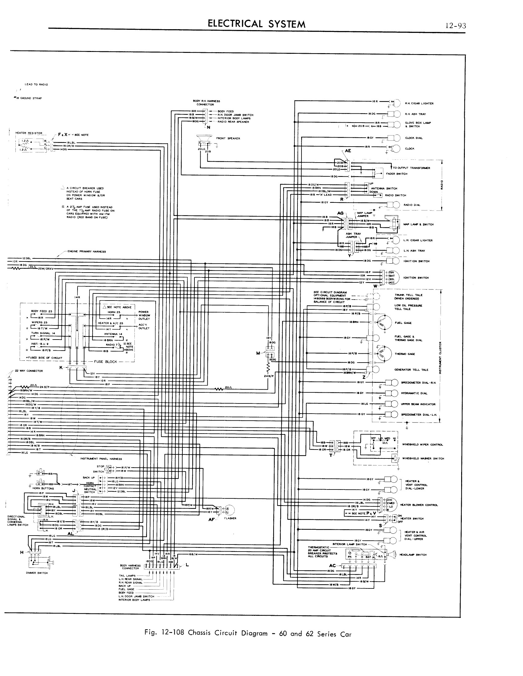 1963 Cadillac Shop Manual Electrical System Page 93 of 100